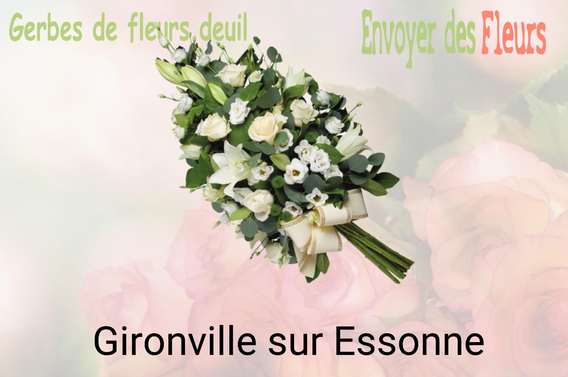 Gerbe de fleurs de deuil livrée à Gironville-sur-Essonne